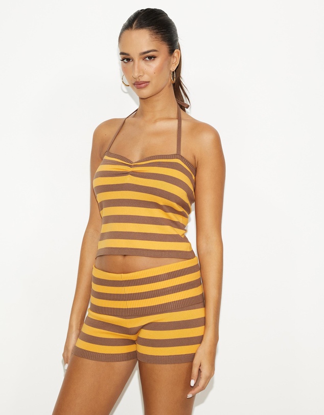Dazie - Calor Stripe Knit Tank