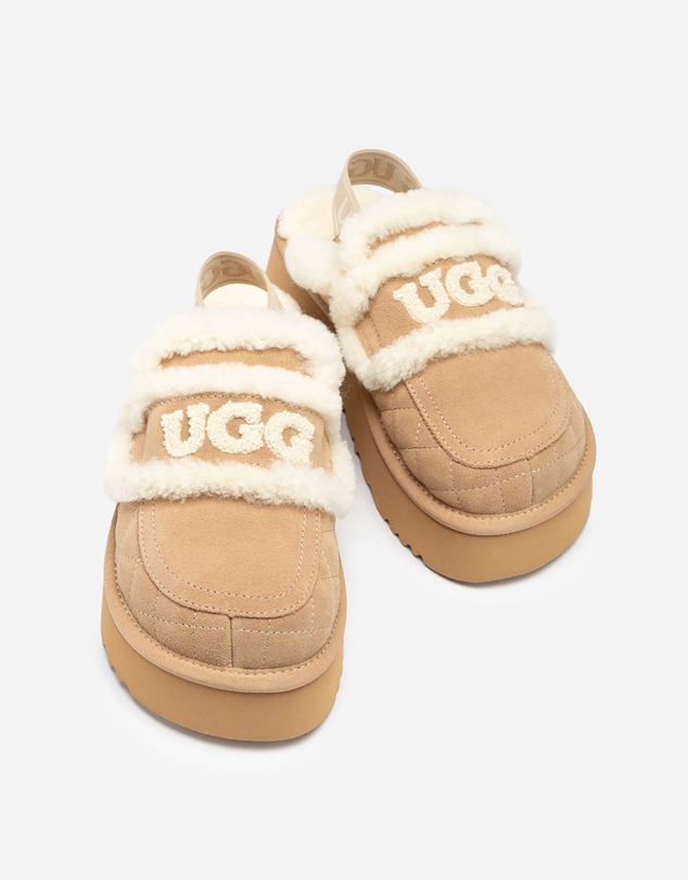 Ozwear Connection Uggs - Ugg Violet Matelassé Shearling Platform Slipper (Detachable Feature)