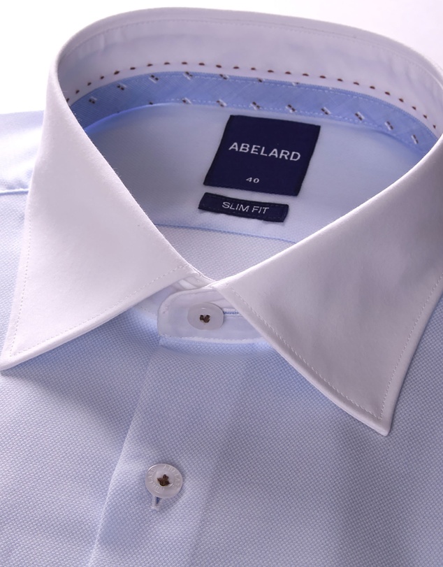 Abelard - Toulon Dobby White Trim Slim Fit Shirt