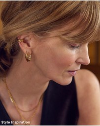 Rachel Jackson - Medium Evolve Hoop Earrings Gold