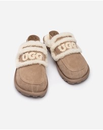 Ozwear Connection Uggs - UGG Violet Matelassé Shearling Slipper (Elastic Logo, Detachable Feature)
