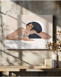 Olive et Oriel - Woman With A Magic Hourglass by Ivy Green Illustrations Art Print