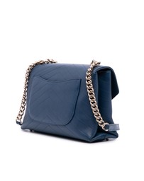 Pre-Loved by Azura Reborn - Pre-Loved Medium Calfskin Coco Chevron Envelope Flap
