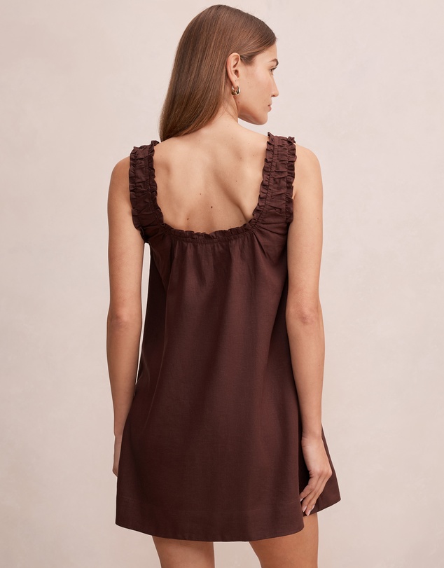 Forever New - Vivi Smock Linen Mini Dress
