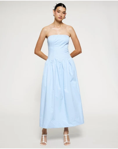 Lover - Sophia Strapless Midi Dress