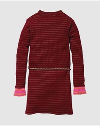 Quapi - Kalina Long Sleeve Stripe Dress - Kids-Teens