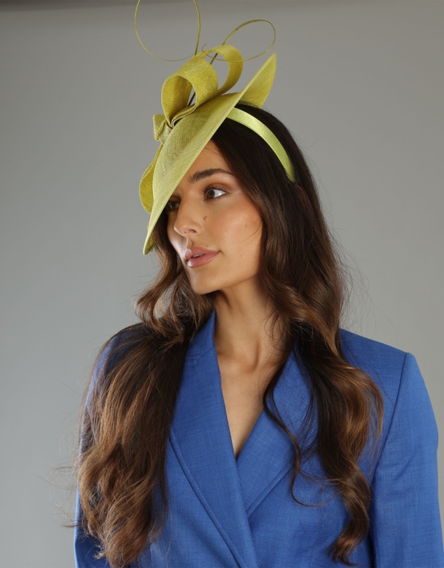 Morgan & Taylor - Haisley Fascinator in Lime Green