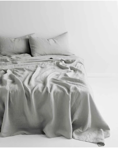 Aura Home - Emile Linen Fitted Sheet
