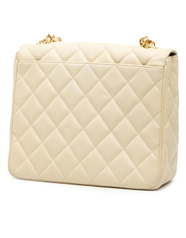 Pre-Loved by Azura Reborn - Pre-Loved XL CC Quilted Caviar Square Single Flap