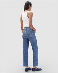 rag & bone - rb Miramar Ponte Harlow Mid Rise Ankle Straight