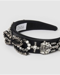 Izoa - Emma Headband Black/Silver