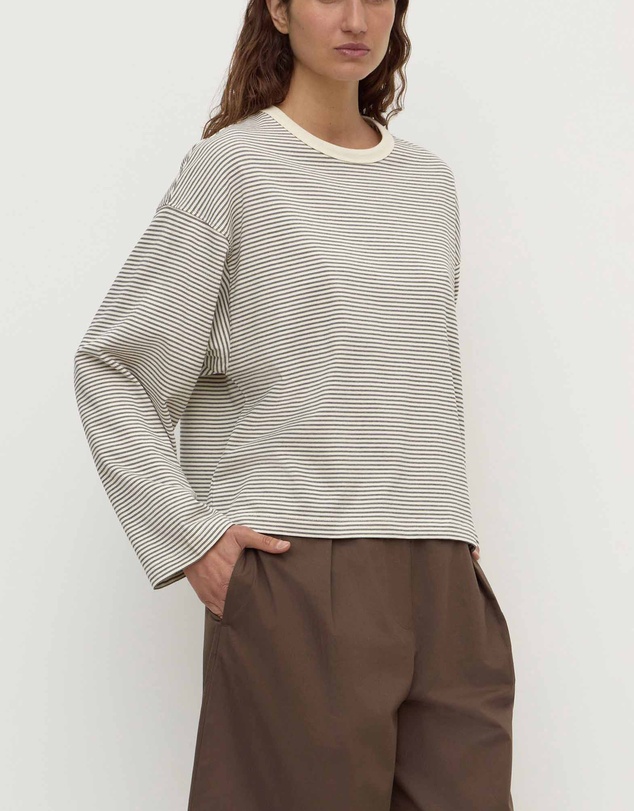 Assembly Label - Malone Stripe Wide Sleeve Tee