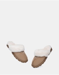 EVERAU - Australian Shepherd Ugg Waffle Slipper Sheepskin Upper House Shoes