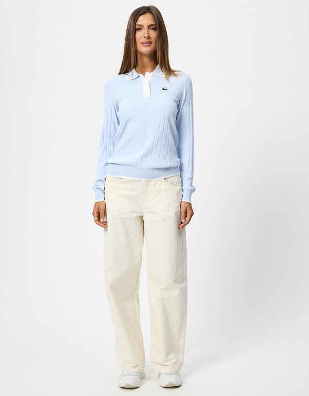 Lacoste - Golf Essentials Stretch 2X2 Rib Knit Top