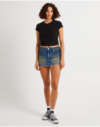 Insight - Niche Denim Mini Skirt
