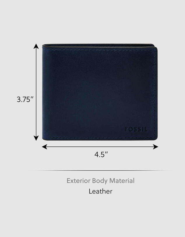 Fossil - Derrick Blue Wallet