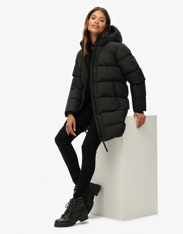 Superdry - Hooded Sports Puffer Mid Jacket