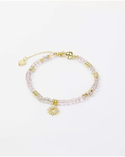 Wanderlust + Co - Sun Hues Beaded Gold Bracelet