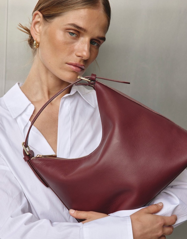 VESTIRSI - Harper Bordeaux Leather Hobo