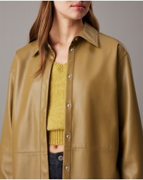 Calvin Klein Jeans - Faux Leather Shirt