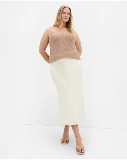 City Chic - Sarah Crochet Knit Top