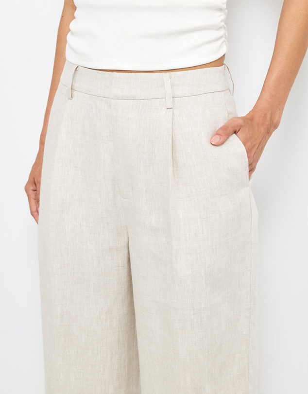AERE - Straight Leg Linen Pants