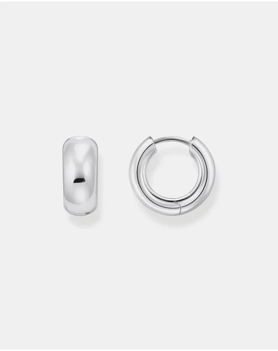 THOMAS SABO - Hoop earrings in chunky design mini silver
