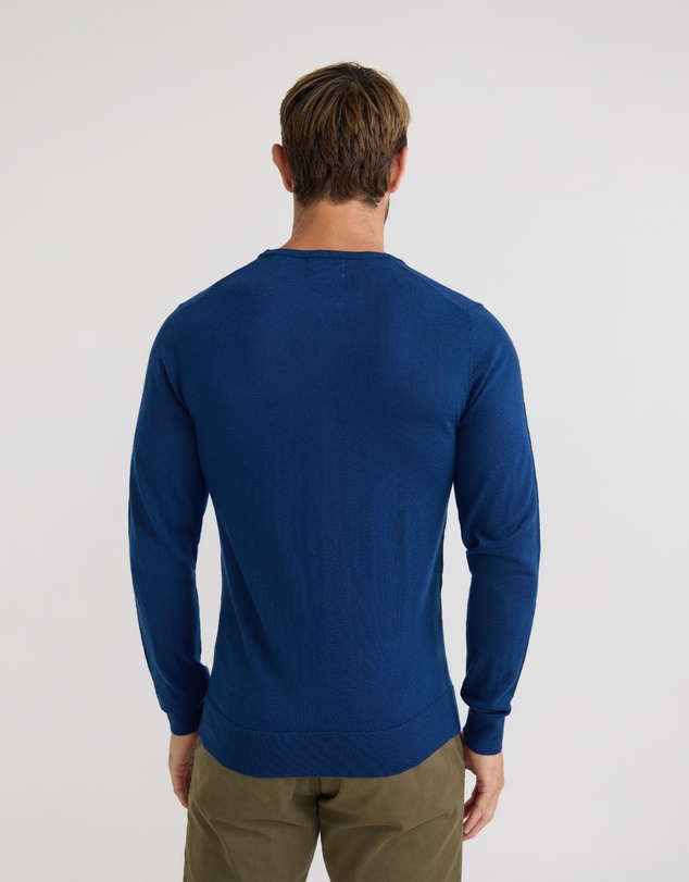 Oxford - Crew Neck Pure Wool Pullover