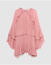 M.N.G - Short Ruffled Dress