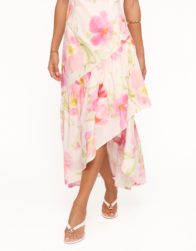 Petal & Pup - Zula Maxi Dress - Pink Garden Floral