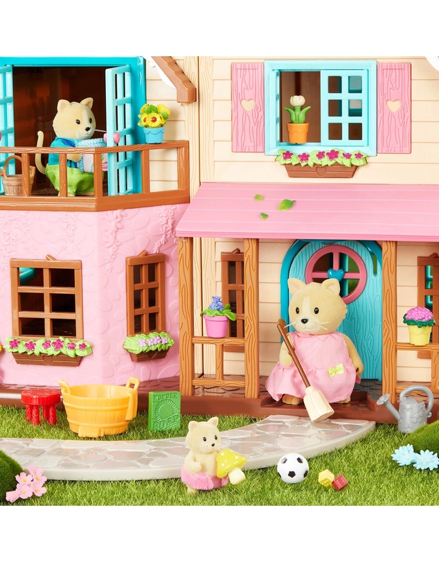 Lil Woodzeez - The Whiskerelli Cats Miniature Animal Figurine Set