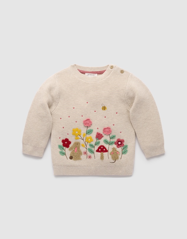 Purebaby - Woodland Jumper -Kids-Babies