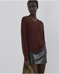 M.N.G - V-Neck Knit Sweater