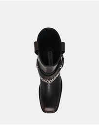 Steve Madden - Void Black Leather Boots