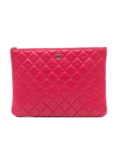 Pre-Loved by Azura Reborn - Pre-Loved Medium Quilted Lambskin O Case Clutch