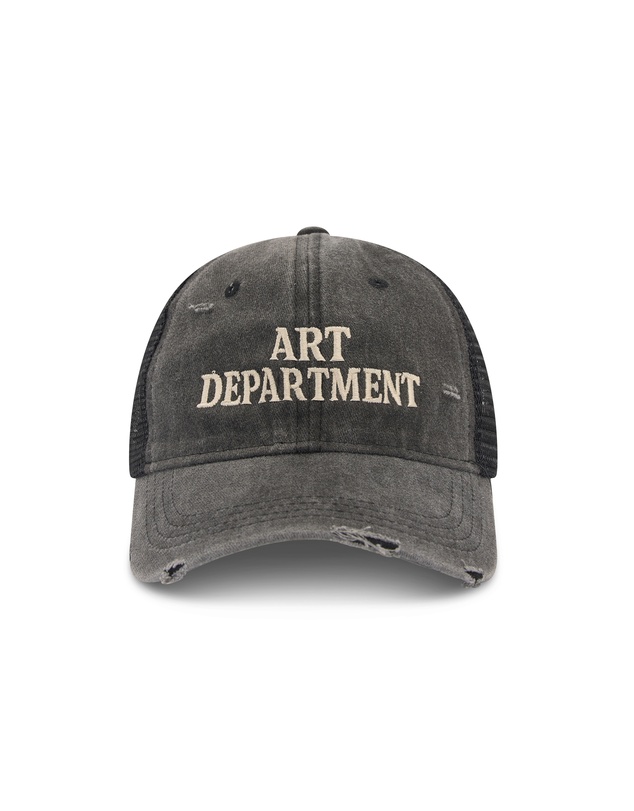 THE TALES - Destroyed Art Department Black Trucker Cap