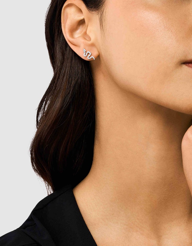 Emporio Armani - Silver Tone Earring