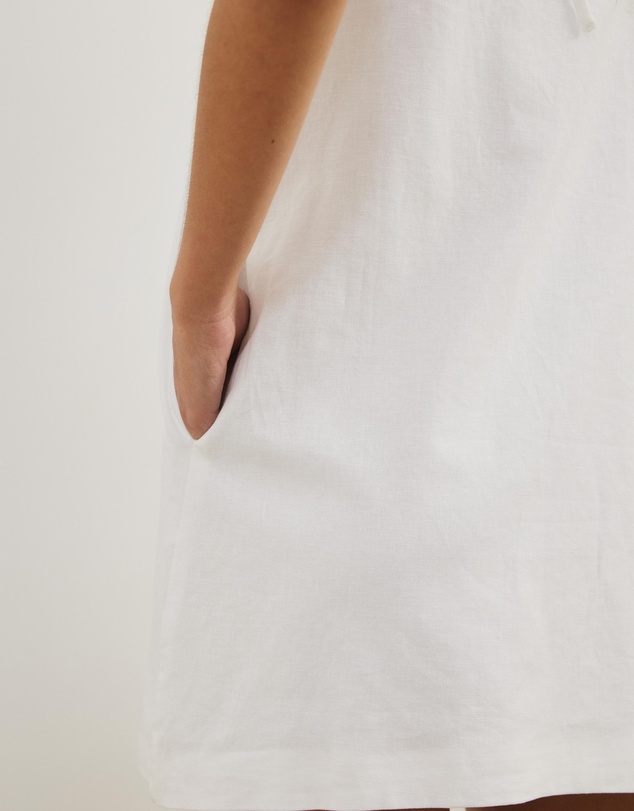 Atmos&Here - Mia A-Line Linen Blend Mini Dress