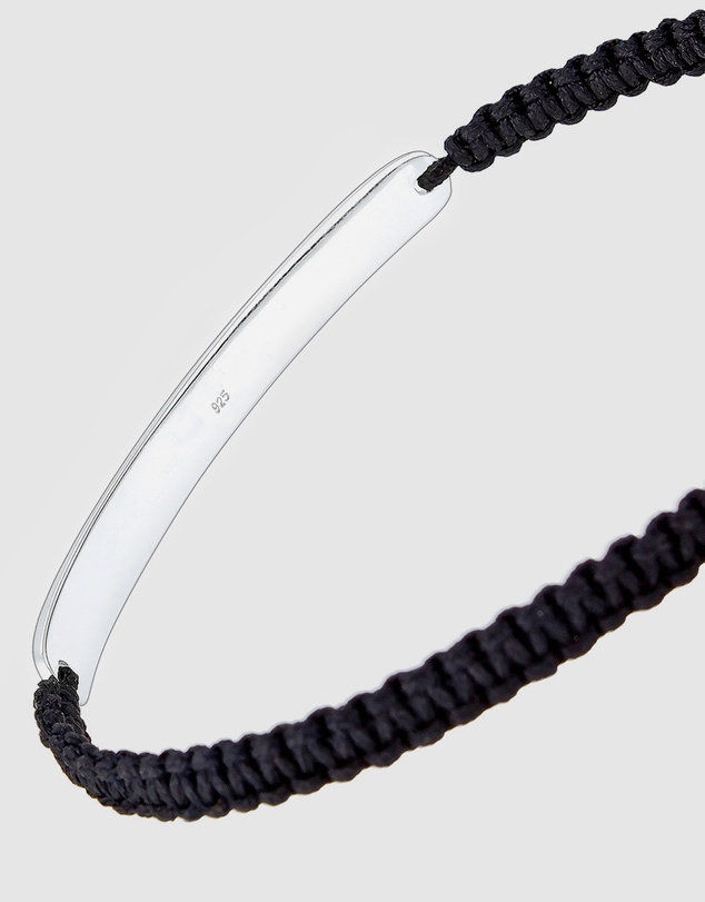 Kuzzoi - ICONIC EXCLUSIVE - Knotted Nylon Bracelet with Sterling Silver Elements