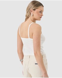 Rolla's - Pointelle Cami - White