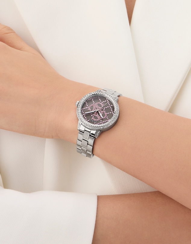 GUESS - Guess G Lace Ladies Silver Tone Analogue Watch