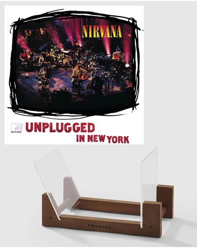 Universal Music - Nirvana MTV Unplugged Vinyl Album & Crosley Record Storage Display Stand