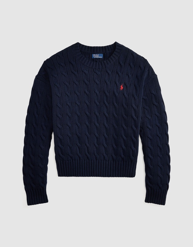 Polo Ralph Lauren - Cable-Knit Cotton Crewneck Sweater