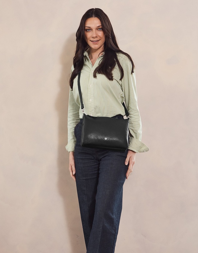 Pierre Cardin - Pierre Cardin Ladies Leather Crossbody Bag