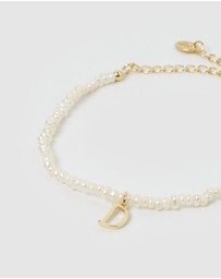 Miz Casa and Co - Pearl Letter D Bracelet
