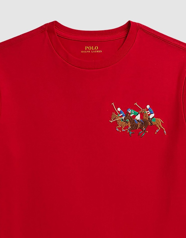 Polo Ralph Lauren - Triple-Pony Cotton Jersey T-Shirt - Kids-Teens