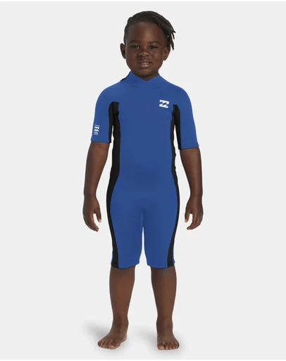 Billabong Kids - Girls 2 to 6 2/2mm Foil Back ZIp Springsuit