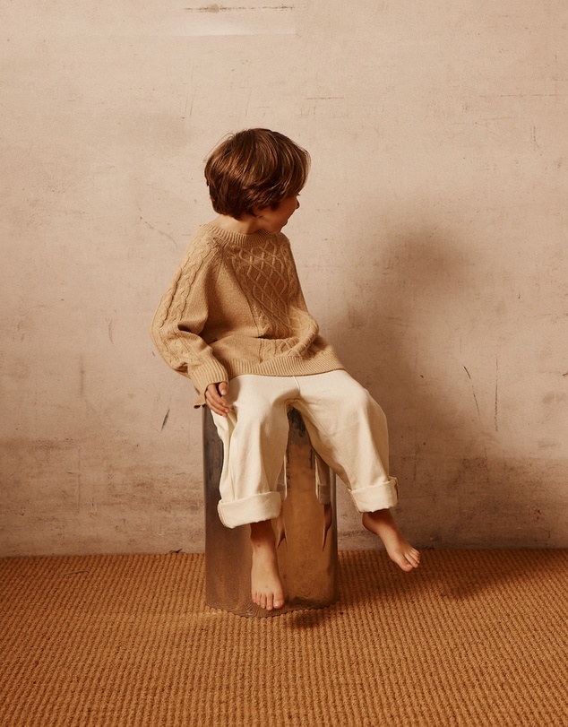 Alfred - Doug Cable Knit Jumper | Mottle