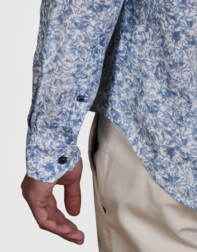 Abelard - Fiori Linen Classic Fit Shirt
