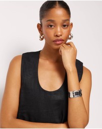 AERE - Orla Linen U-Neck Mini Dress